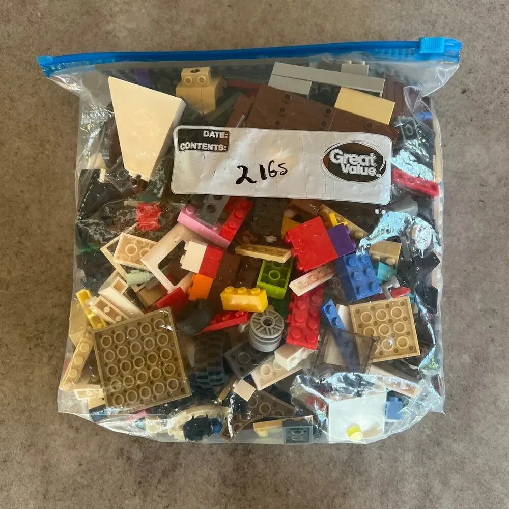 Legos 2lb mix lot Clean various colors bricks platform building pieces bundle
